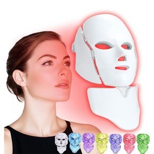 LED Light Therapy Facial Mask - White